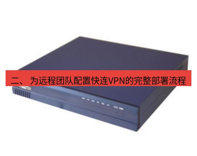 快连VPN 二、 为远程团队配置快连VPN的完整部署流程