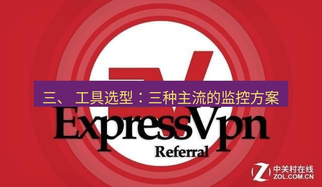 快连VPN 三、 工具选型：三种主流的监控方案