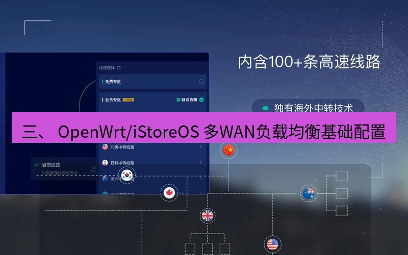 快连VPN 三、 OpenWrt/iStoreOS 多WAN负载均衡基础配置